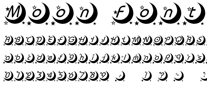 moon font font